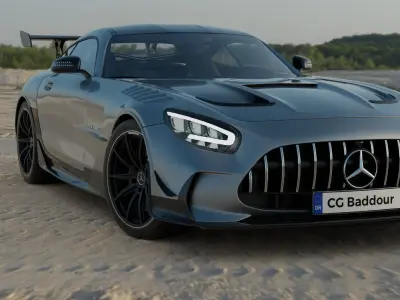 Mercedes AMG GT Black Series 3D model