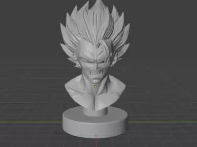 Gokhu Head Statue 3D Model STL for Printing 3D print model