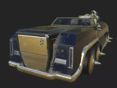 S-BC100 Battle Car Olddies Low-poly 3D model