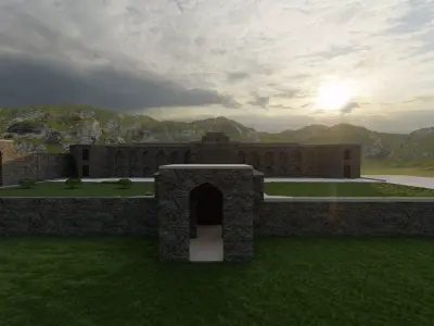PARI MAHAL ANCIENT ARCHITECTURAL MODEL  3D model