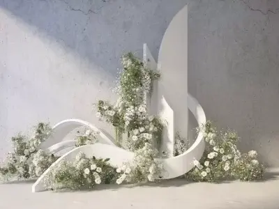 Floristry Fine art display 3D model