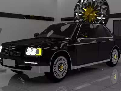 Luxury Japanese Car 3D model