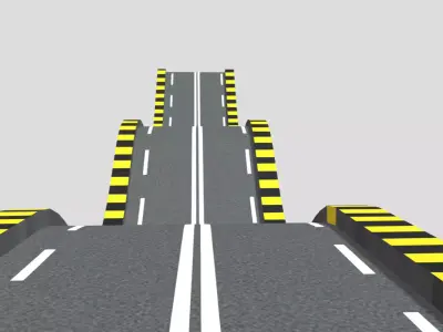 Racing Ramp 3D Model 3D model