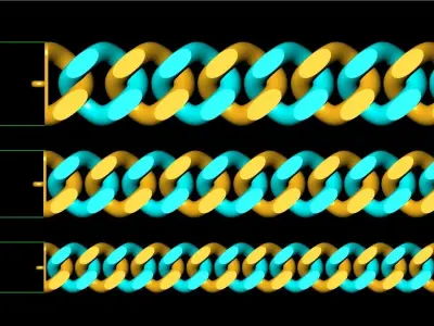 Chain Bracelets 15-20-25 mm-Miami Cuban bracelets-Link bracelets 3D Model Collection