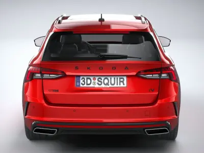 Skoda Octavia RS iV Combi 2020 3D model