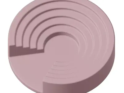 Plastic Exquisite Open Auditorium Toy 3D model