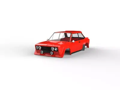 Fiat 131 Abarth 1980 Rc shell 3D print model