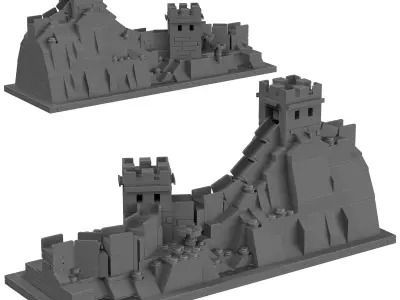 Lego Architecture - 21041 The Great Wall of China 3D model