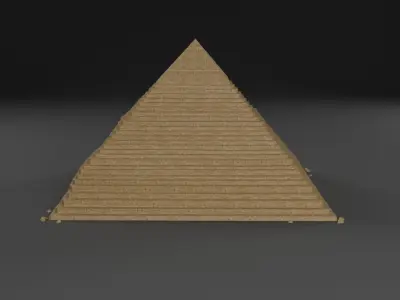 Low Poly Pyramid Low-poly 3D model