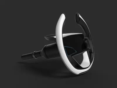 Car steering 3D model