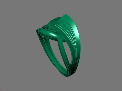 Women Ring Plain Ring Ready STL 3DM Models Womens Rings 3D print model 51