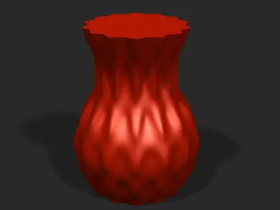 Cups and vases - wavy surface 3D print model