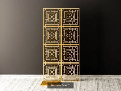 Decorative Panels Pack 5 3D Model Collection