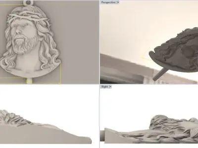 Christ pendant 3D print model