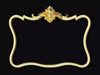 carved mirror 3D model