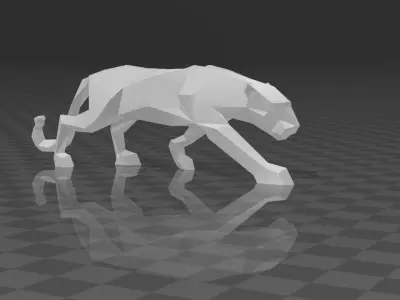 PANTER ORIGAMI ESCULTURE Free 3D print model