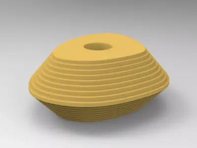 Zaha Vase Low-poly 3D model