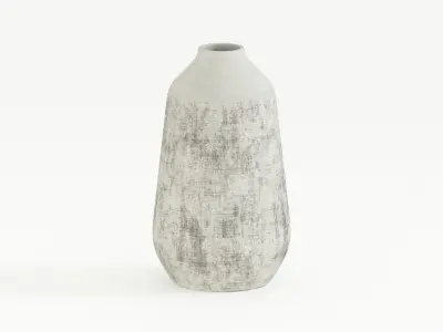 Botanical Grungy Vase 3D model