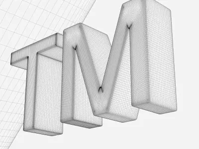 Formula 1 Logo High Poly and PBR Textured 3D model