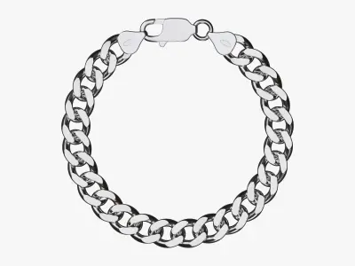 Locked chain bracelet 3D model