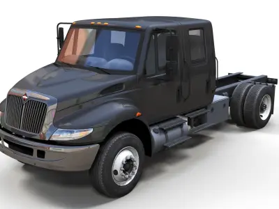Durastar crewcab truck Low-poly 3D model