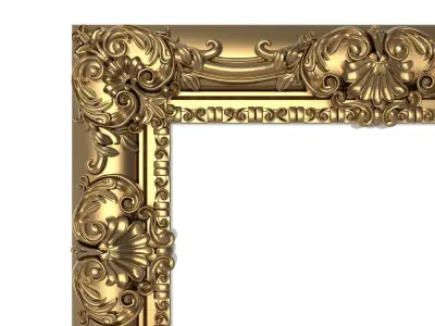 Carved Picture Frame 3D model