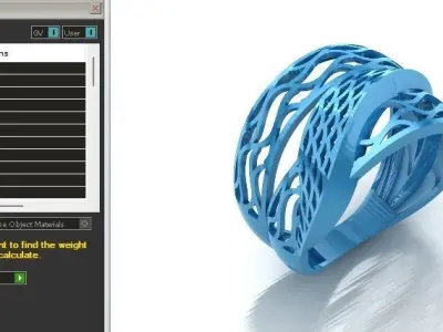 Fancy Womens Rings Plain Rings Ready STL 3DM Models Rings 3D print model 31