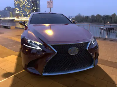 Lexus LS 500 - 2019 Low-poly 3D model