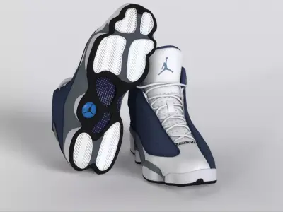 JORDAN 13 RETRO FLINT RAINBUSHOP Low-poly 3D model