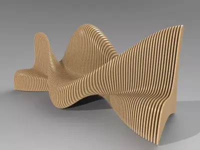 Bionics bench variant 1 3D model