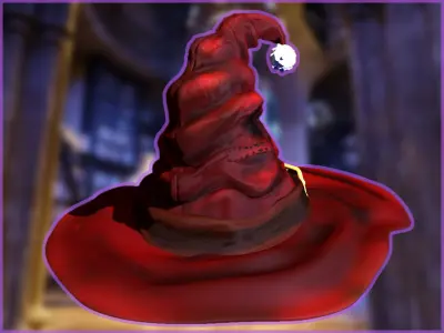 Choixpeau Magique d Harry Potter de noel Free low-poly 3D model