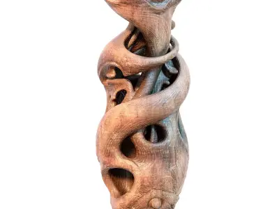 Wooden Vase 3D model