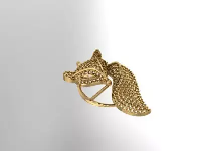 fox necklace 3D print model