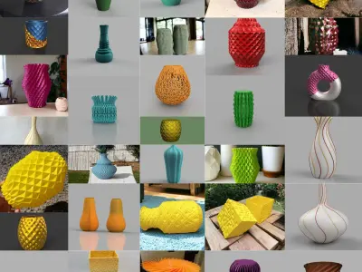 MEGA 100 VASE PACK 3D print model