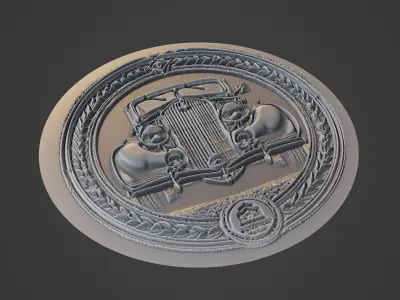 Car Pendant Medallion 3D print model
