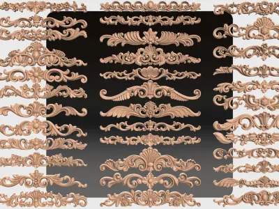 48 Carved decor for cnc 3D model