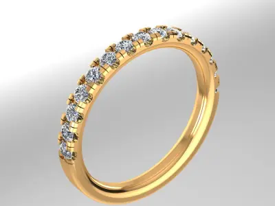 Band Ring 3D print model 90