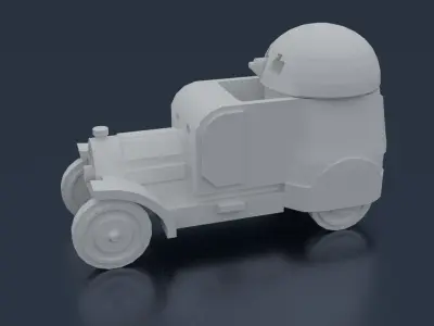 Austro-Daimler Panzerautomobil 3D print model