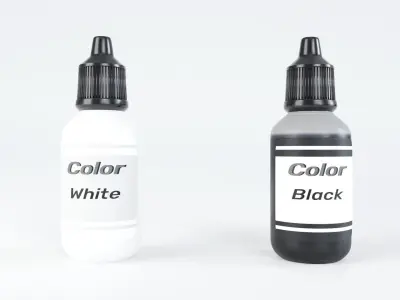 Game Paint Bottle Colors 3D model