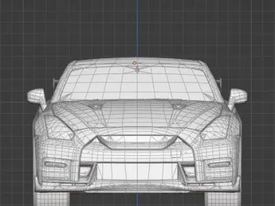 2021 Nissan GT-R r35 Nismo 3D model