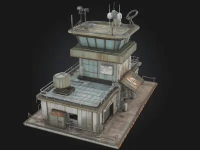 Control Tower Simulator  Command Center of the Skies 3D model