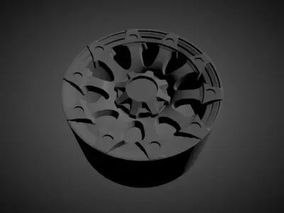 FUEL BATTLE scalable and printable rims 3D print model
