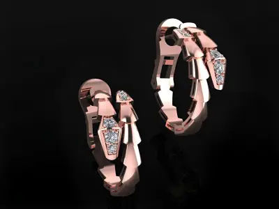 Serpenti Earrings  3D print model