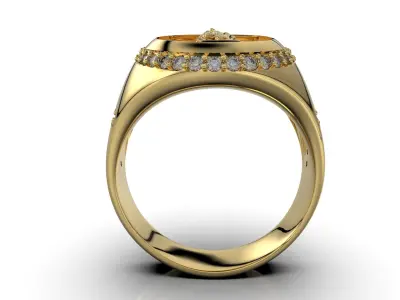 Virgin of Guadalupe ring 3D print model