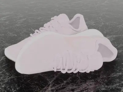 NIKE ROAD RUNNING 3D SHOES - PINK Low-poly 3D model