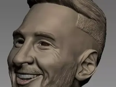 Lionel Messi Big Head 3D print model