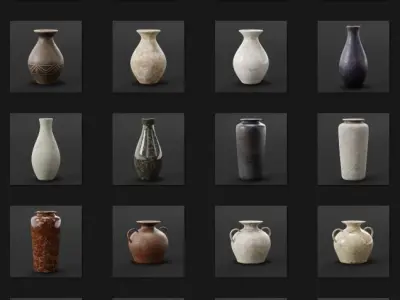 Pottery Collection 3D model