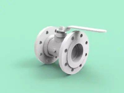 ball valve 3D print model