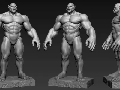 Orc Anatomy 3D print model