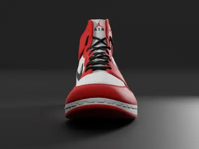sneaker Air Jordan Low-poly 3D model
